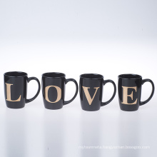 16oz standard black mug with decal printing wholesale decal printed mugs